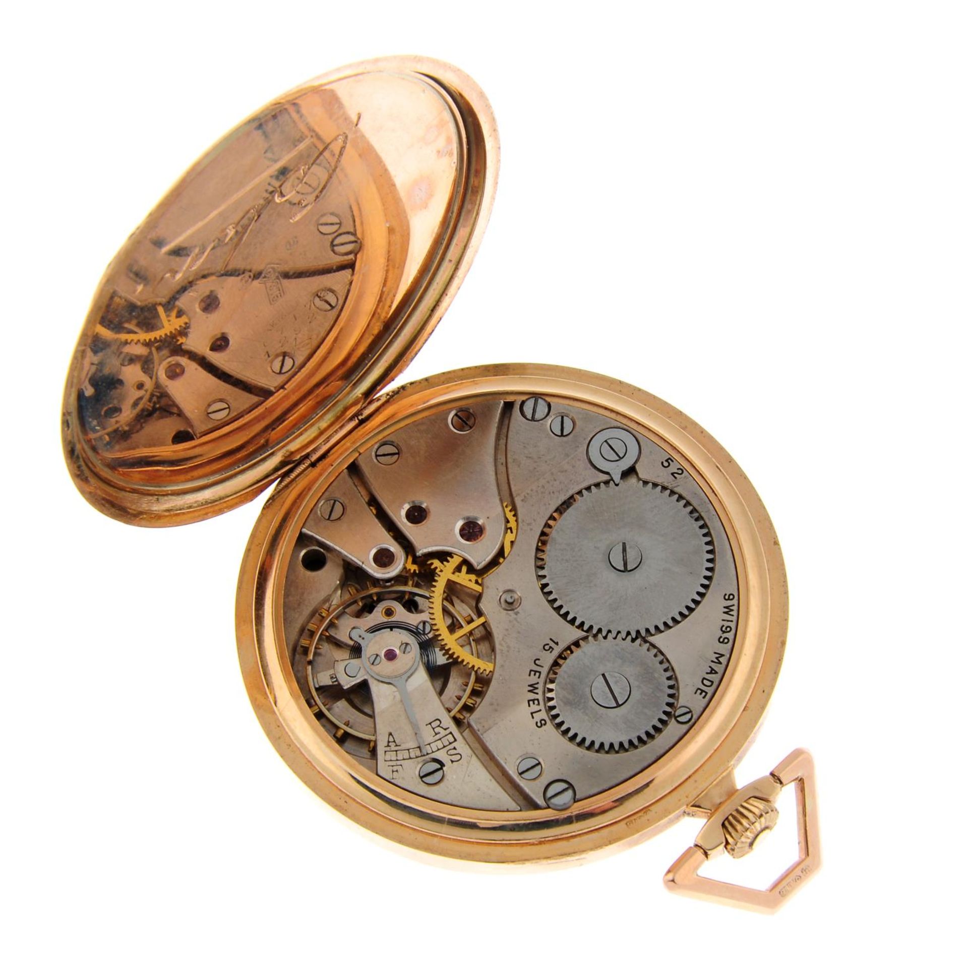 An open face pocket watch by E. - Image 3 of 3