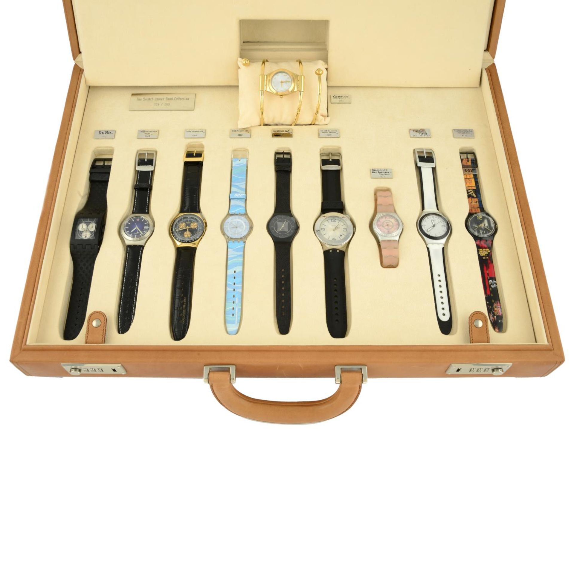 SWATCH - a limited edition 'James Bond' collection of twenty watches with presentation case. - Image 7 of 14