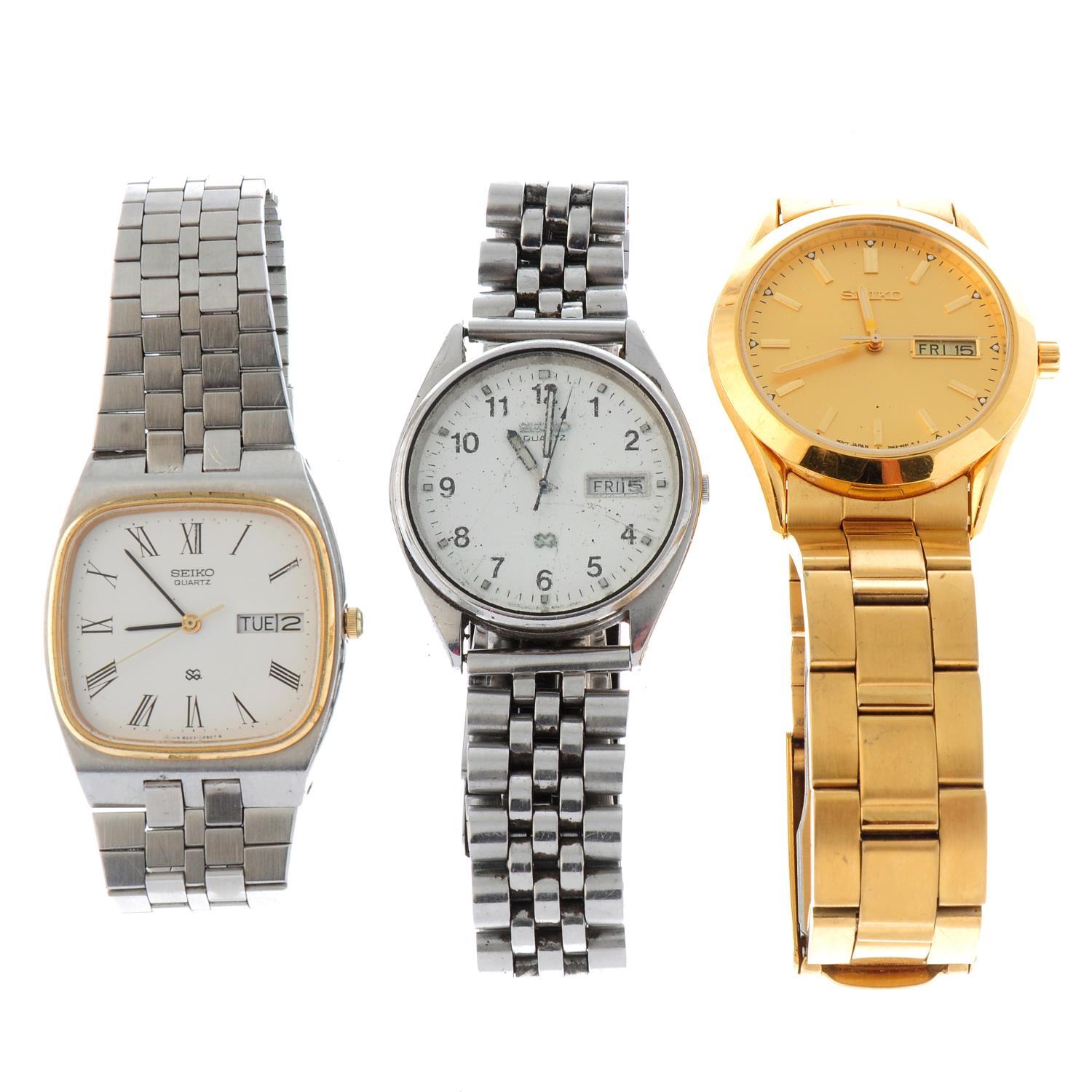 A group of ten assorted Seiko watches. - Image 3 of 4