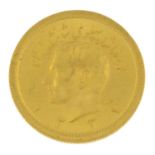 Iran, Muhammad Reza Pahlavi Shah, gold Pahlavi.