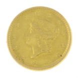 USA, gold 1-Dollar 1851.