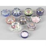 20 assorted glass paperweights