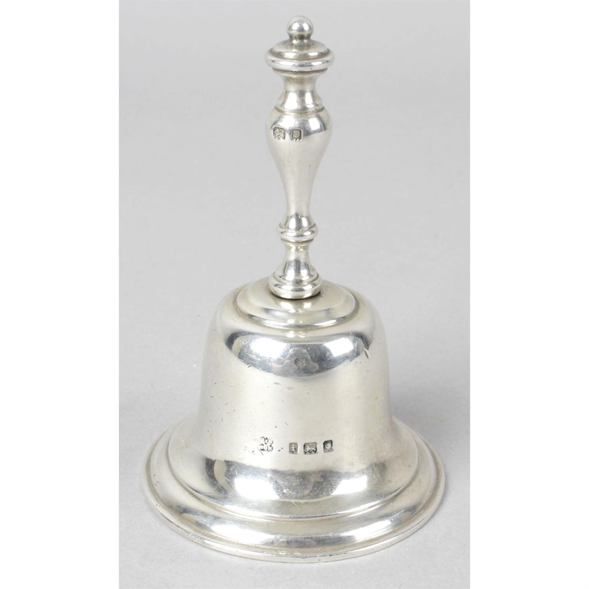 A 1920's small silver table bell.