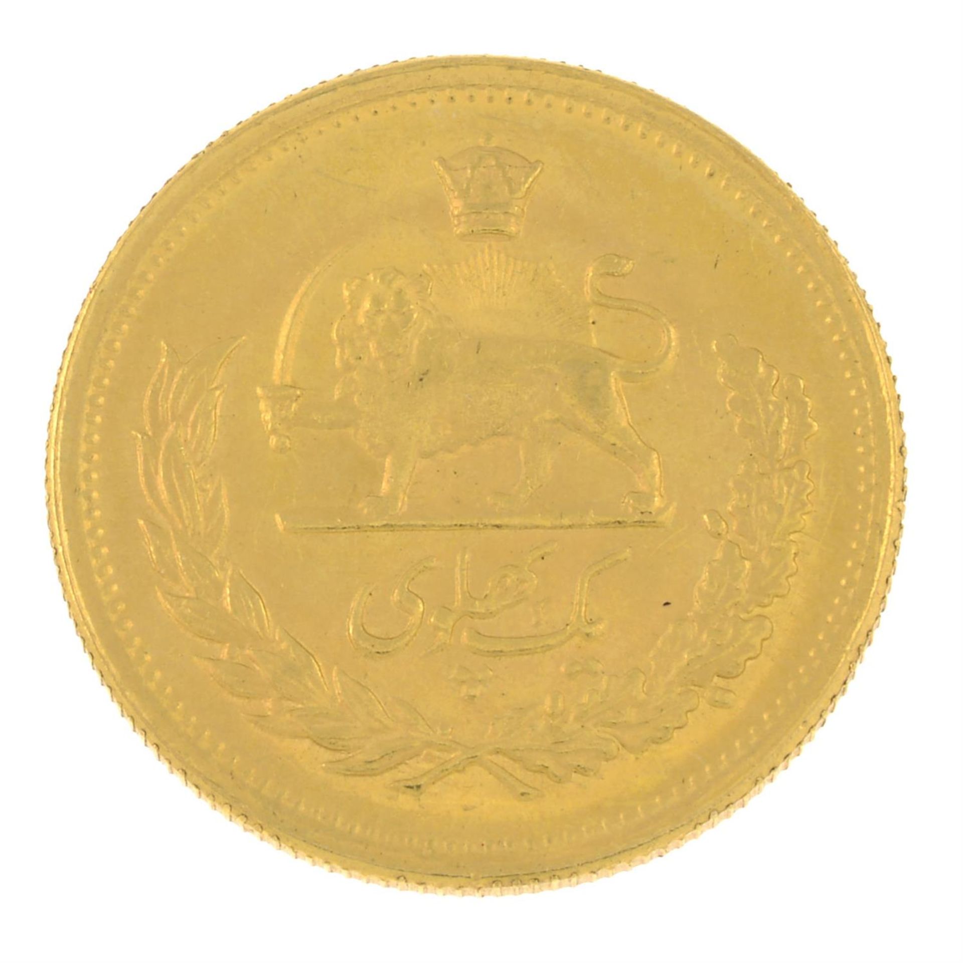 Iran, Muhammad Reza Pahlavi Shah, gold Pahlavi. - Bild 2 aus 2
