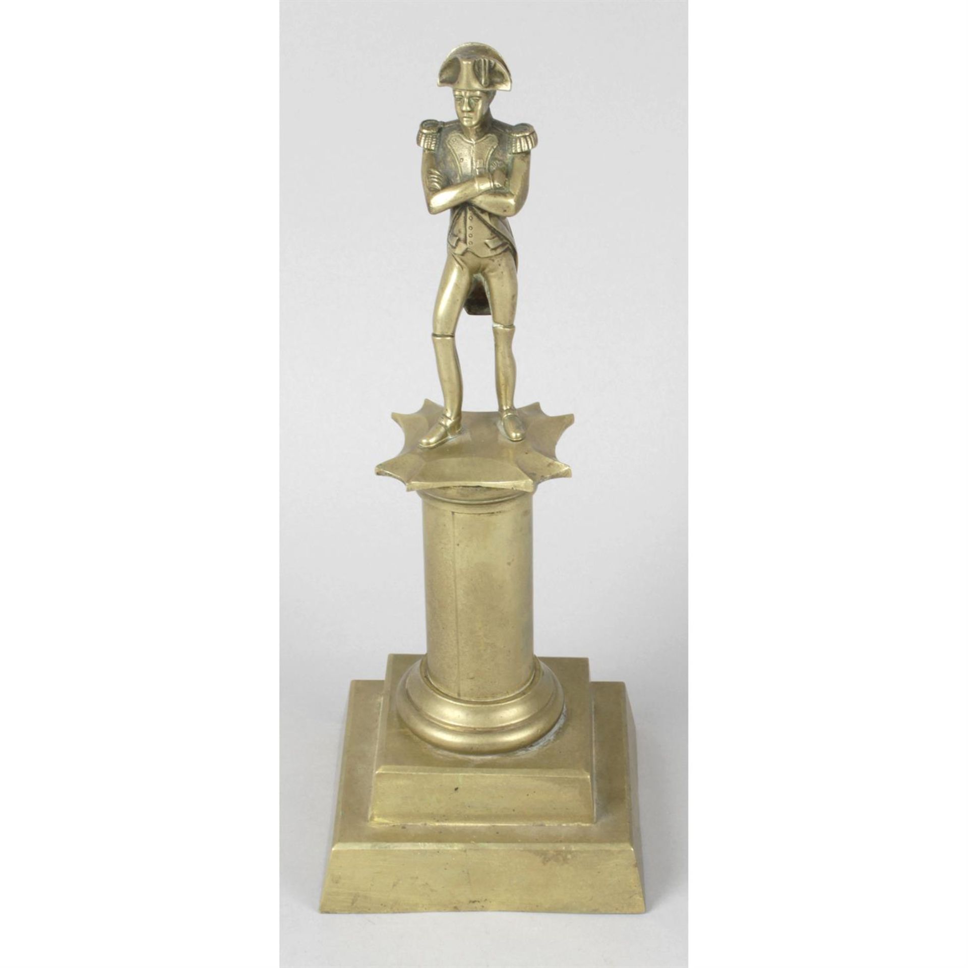 A 19th Century gilt bronze figure modelled as Napoleon.