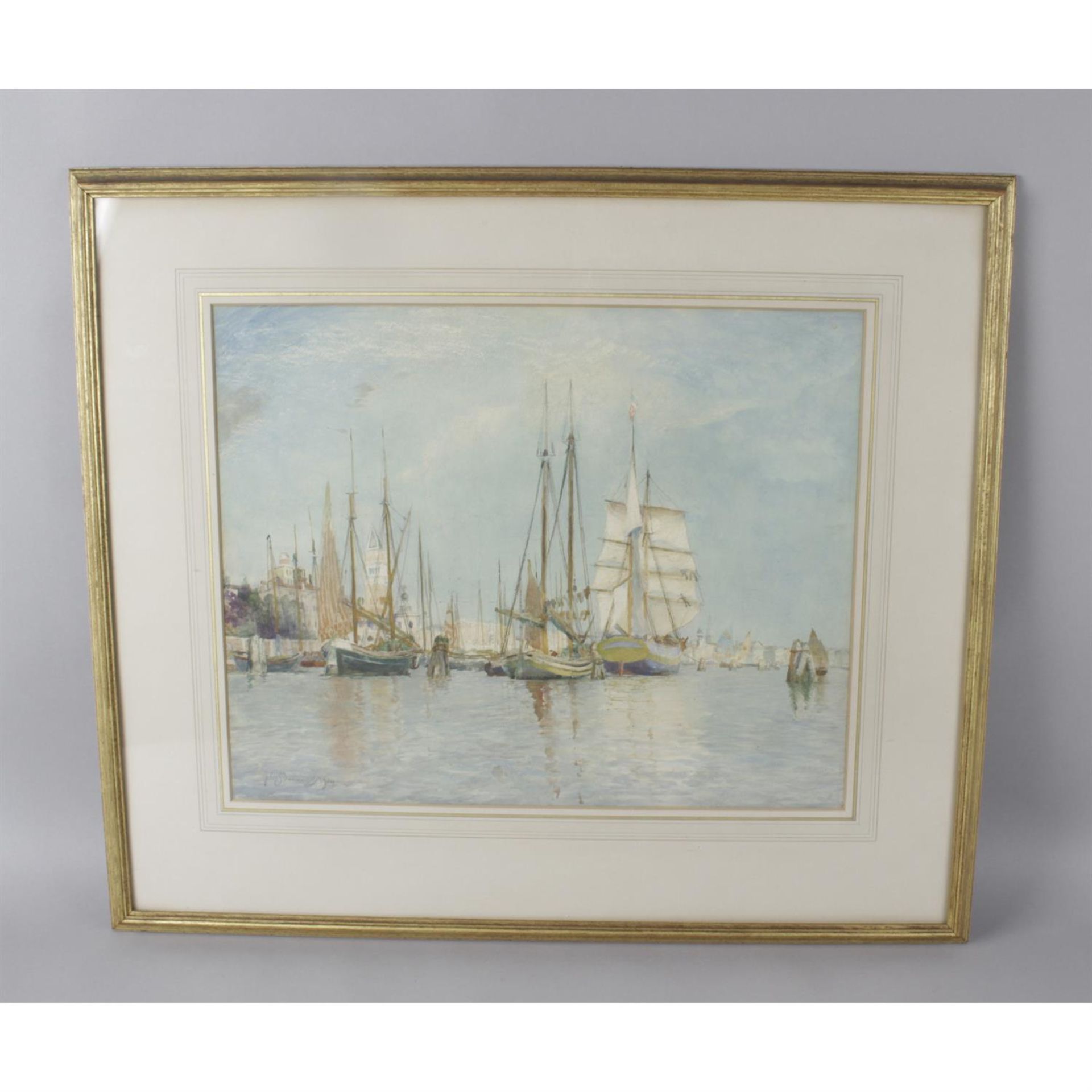 David Murray (1849 - 1933), "The Zattere - Venice", signed watercolour, dated 1914 - Image 2 of 3