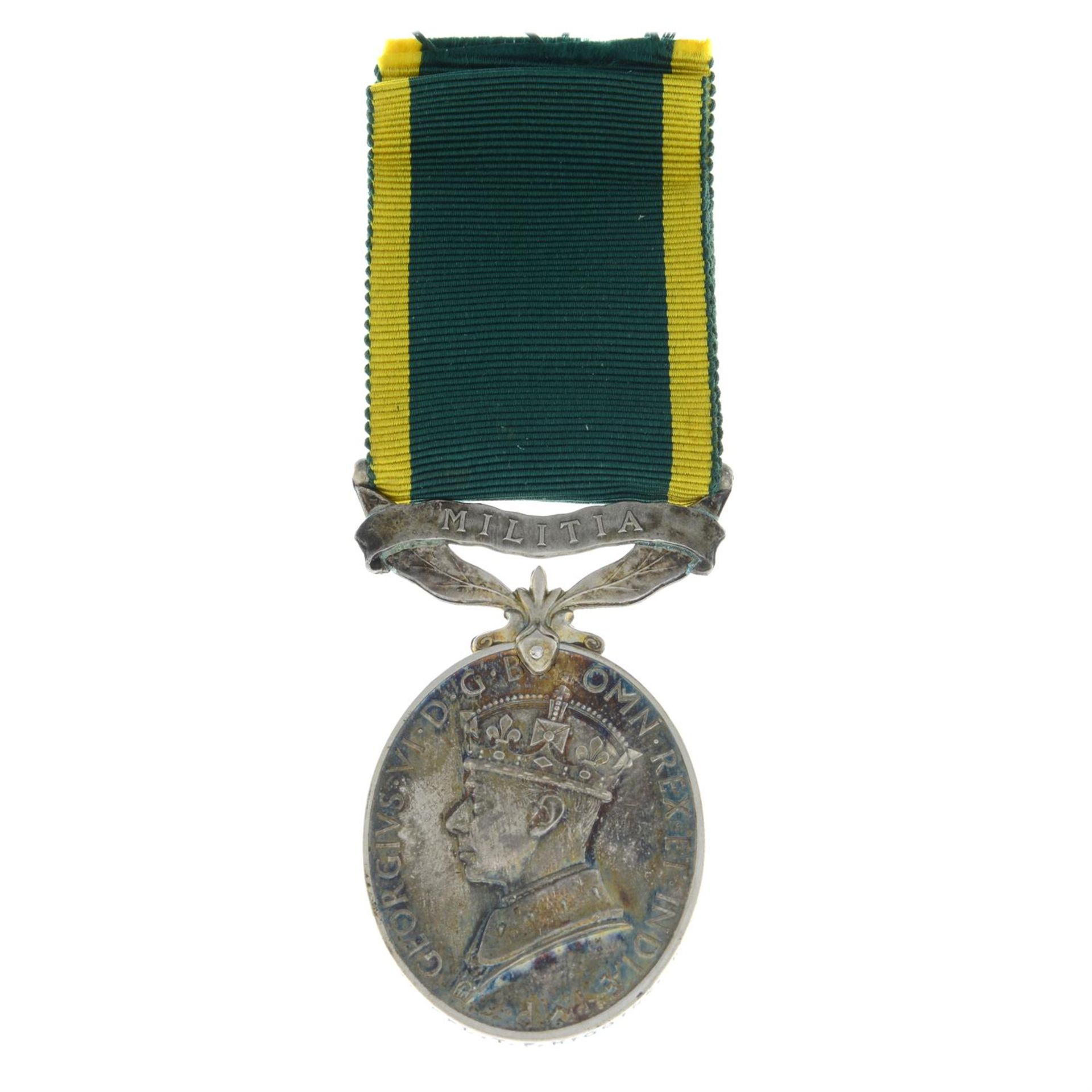 Efficiency Medal, together with WWII pair. (3).