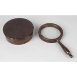 A late 19th century library magnifying glass.