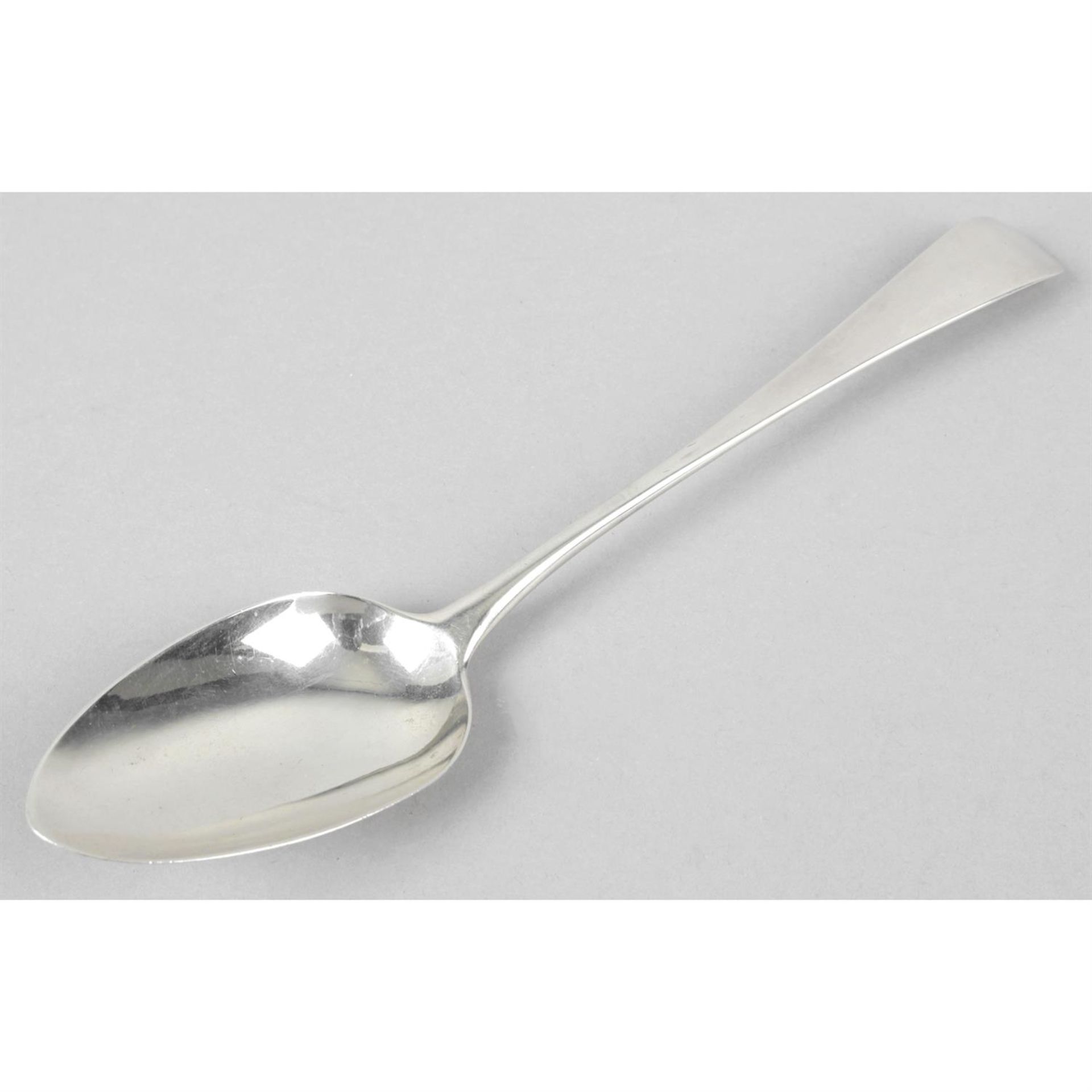 A George III silver table spoon by Peter, Ann & William Bateman.