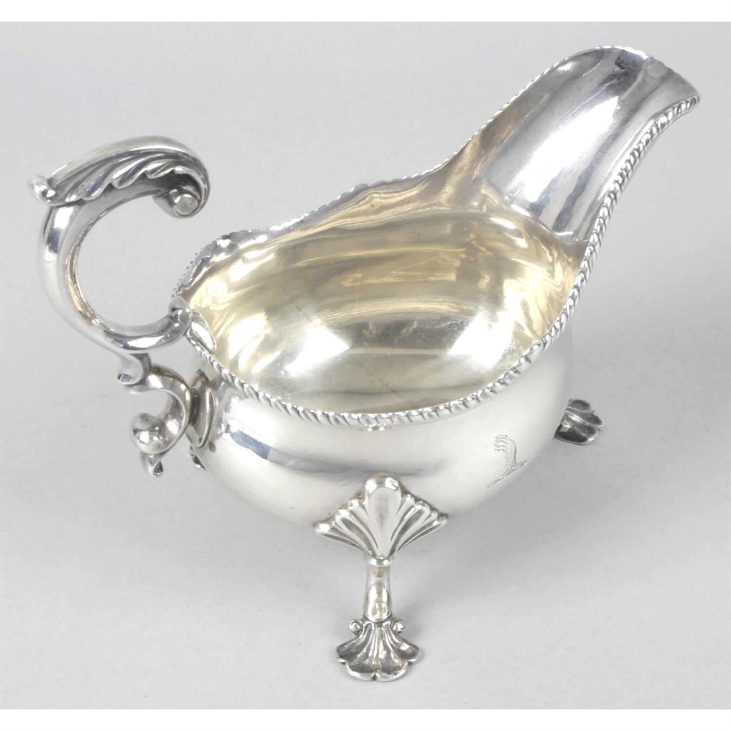 A George III silver sauce boat by Peter & Ann Bateman. - Image 2 of 4