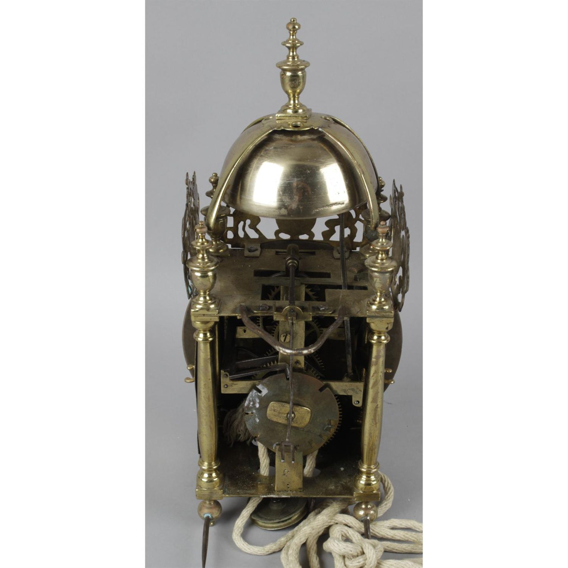 An antique lantern clock - Image 2 of 2