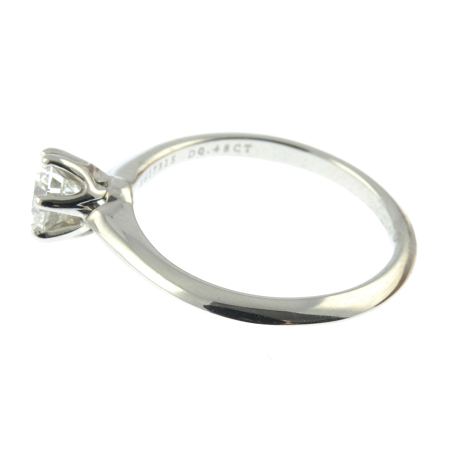 A diamond single-stone ring, by Tiffany & Co. - Image 3 of 6