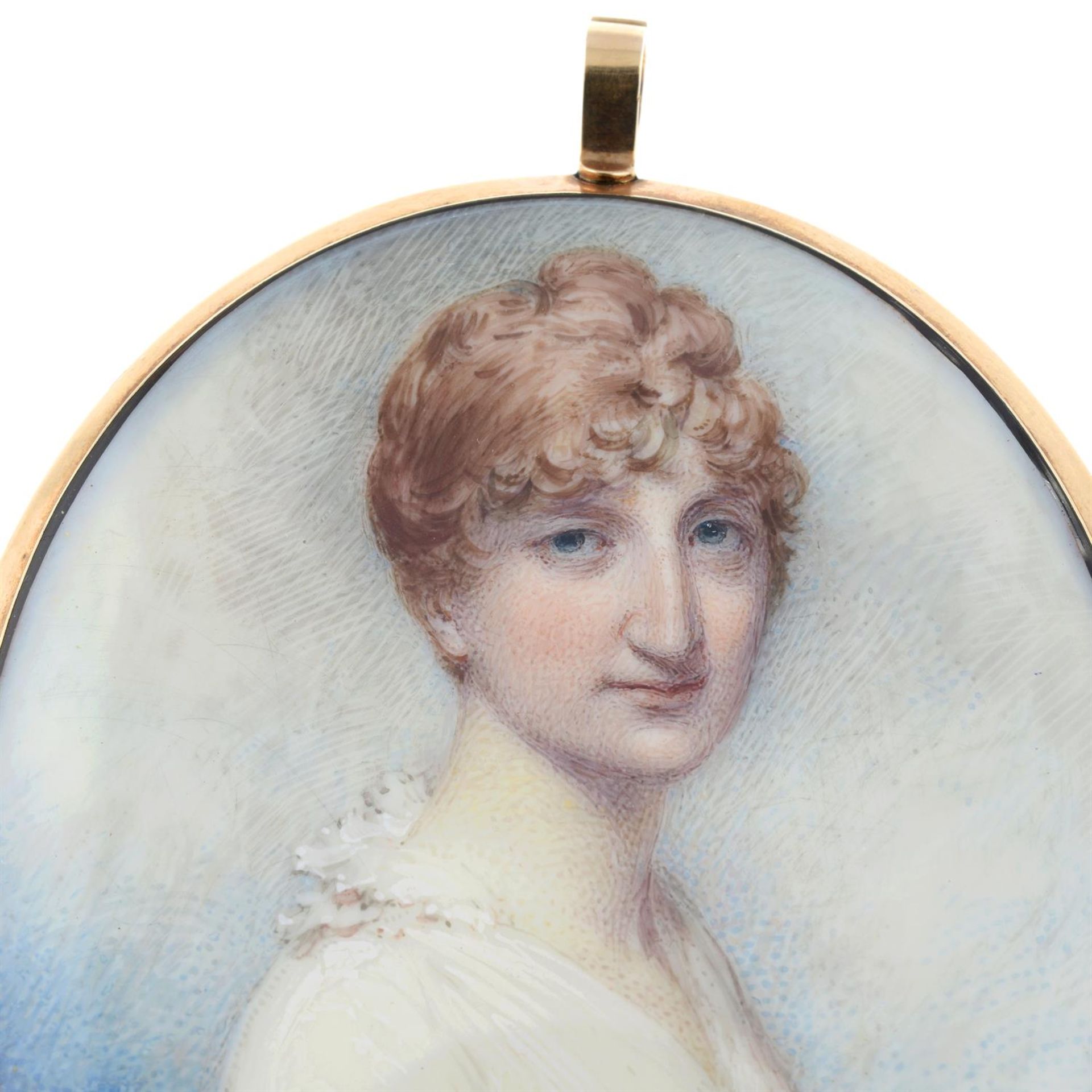 A late Georgian portrait miniature of a Lady, by William Wood (1769-1810). - Bild 5 aus 5