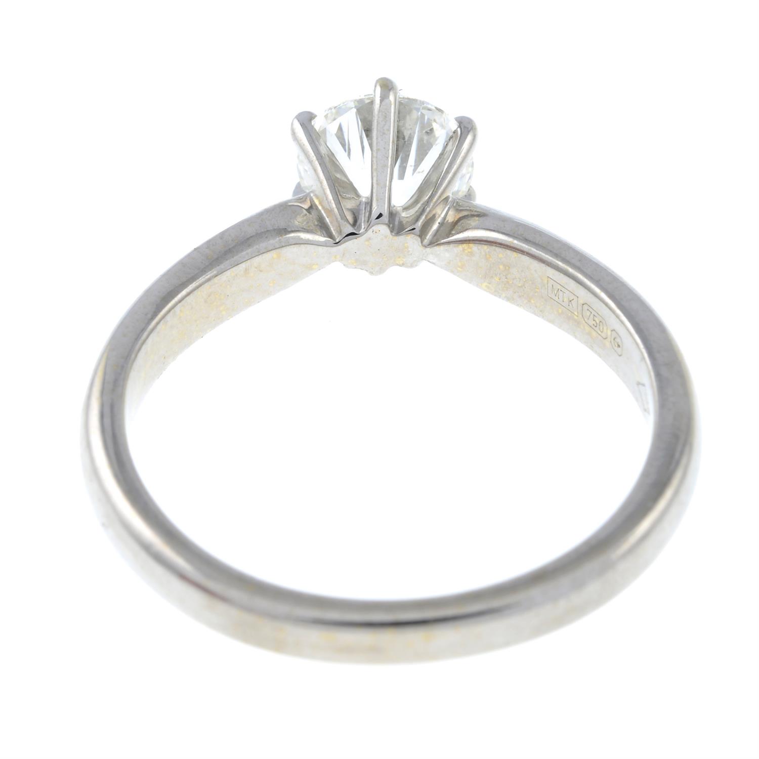 An 18ct gold brilliant-cut diamond single-stone ring. - Image 5 of 6
