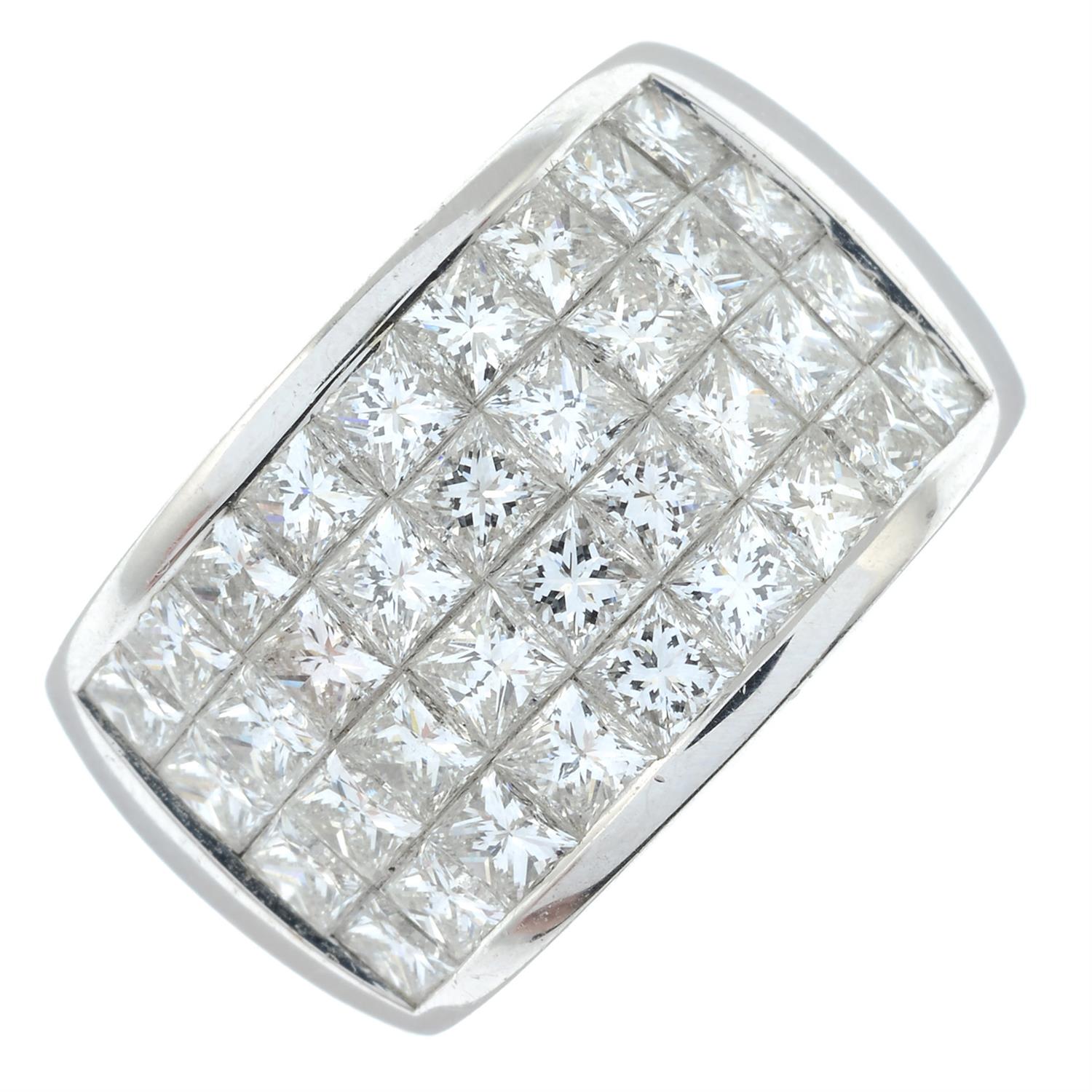 A pavé-set diamond band ring. - Image 2 of 6