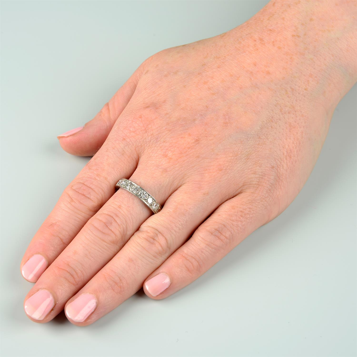 A brilliant-cut diamond full eternity ring. - Image 5 of 5