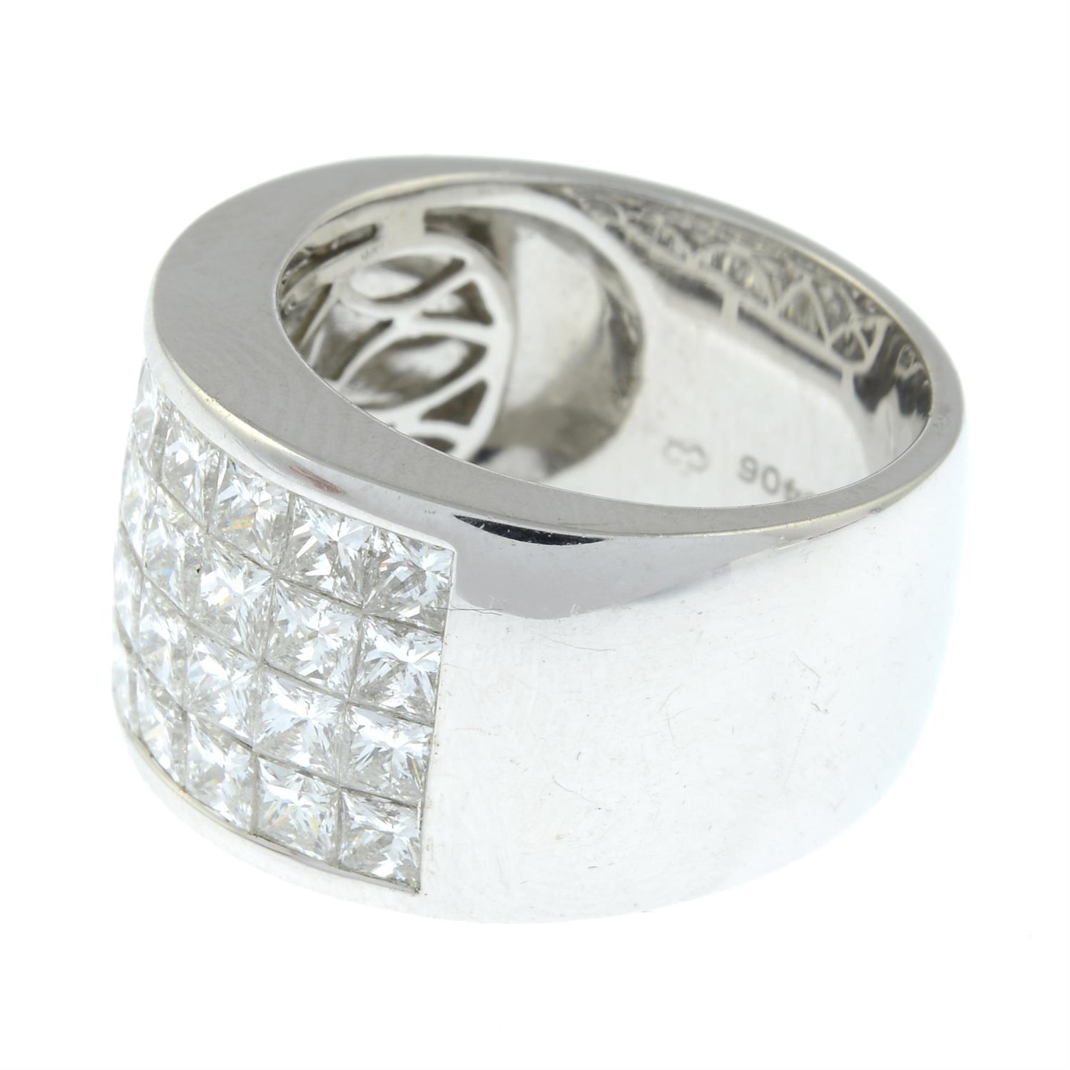 A pavé-set diamond band ring. - Image 3 of 6