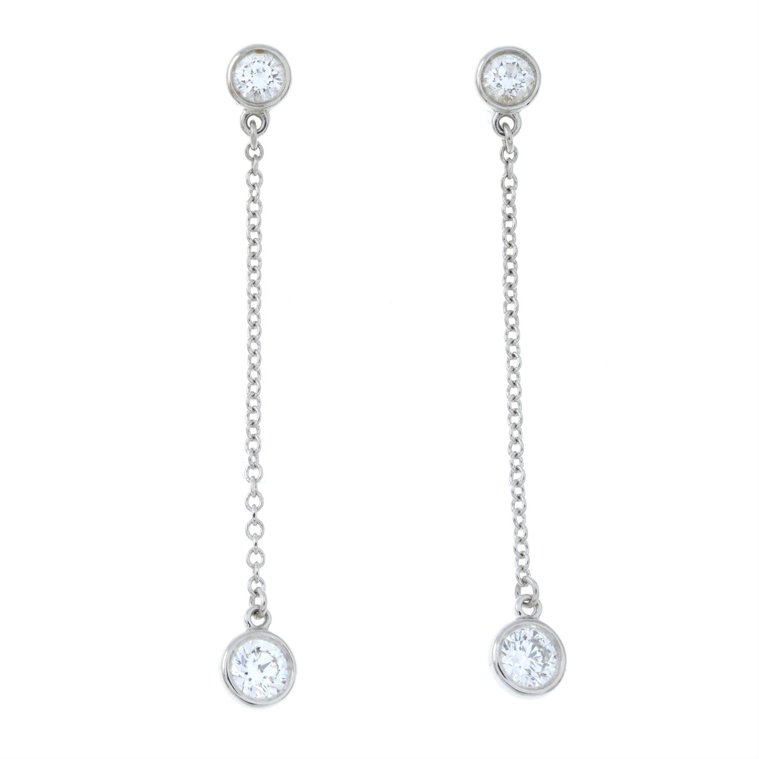 A pair of 'Diamonds by the Yard' drop earrings, by Elsa Peretti, for Tiffany & Co. - Image 2 of 4