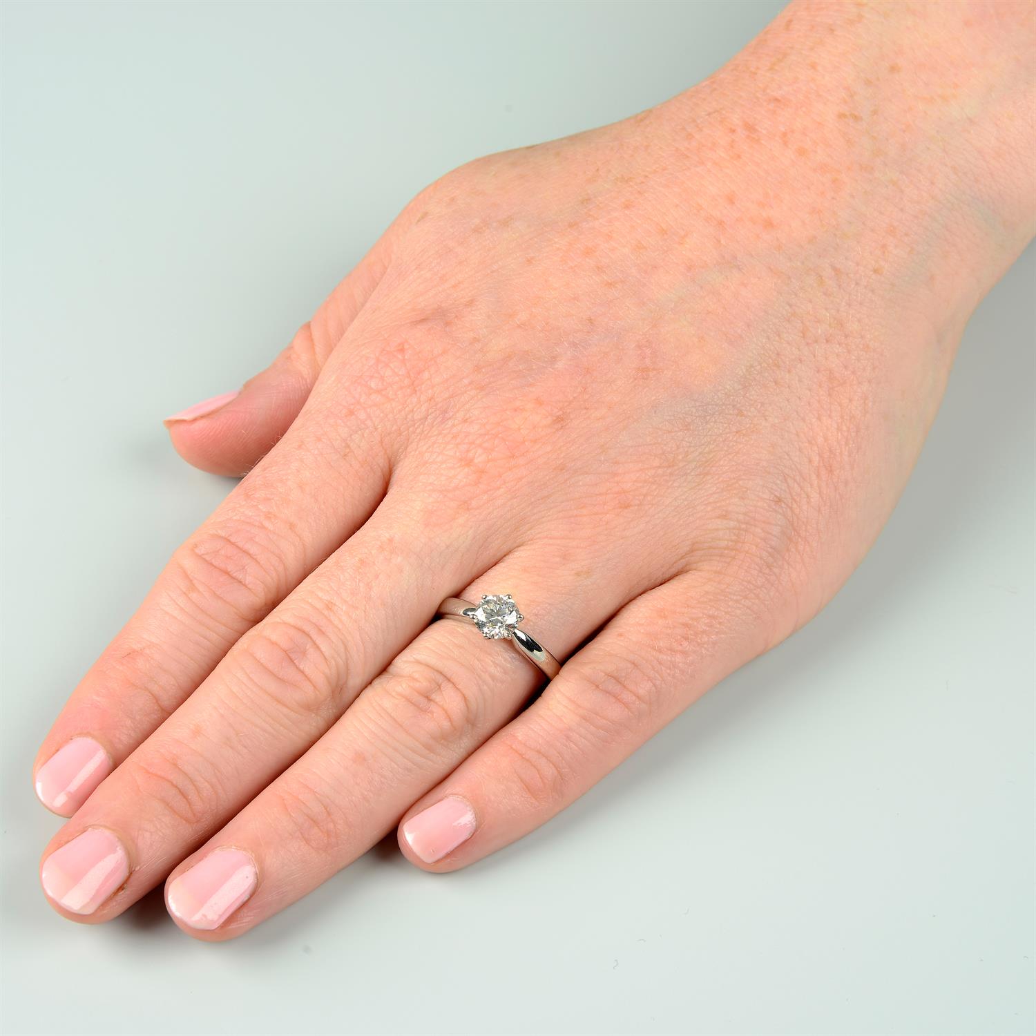 An 18ct gold brilliant-cut diamond single-stone ring. - Image 6 of 6