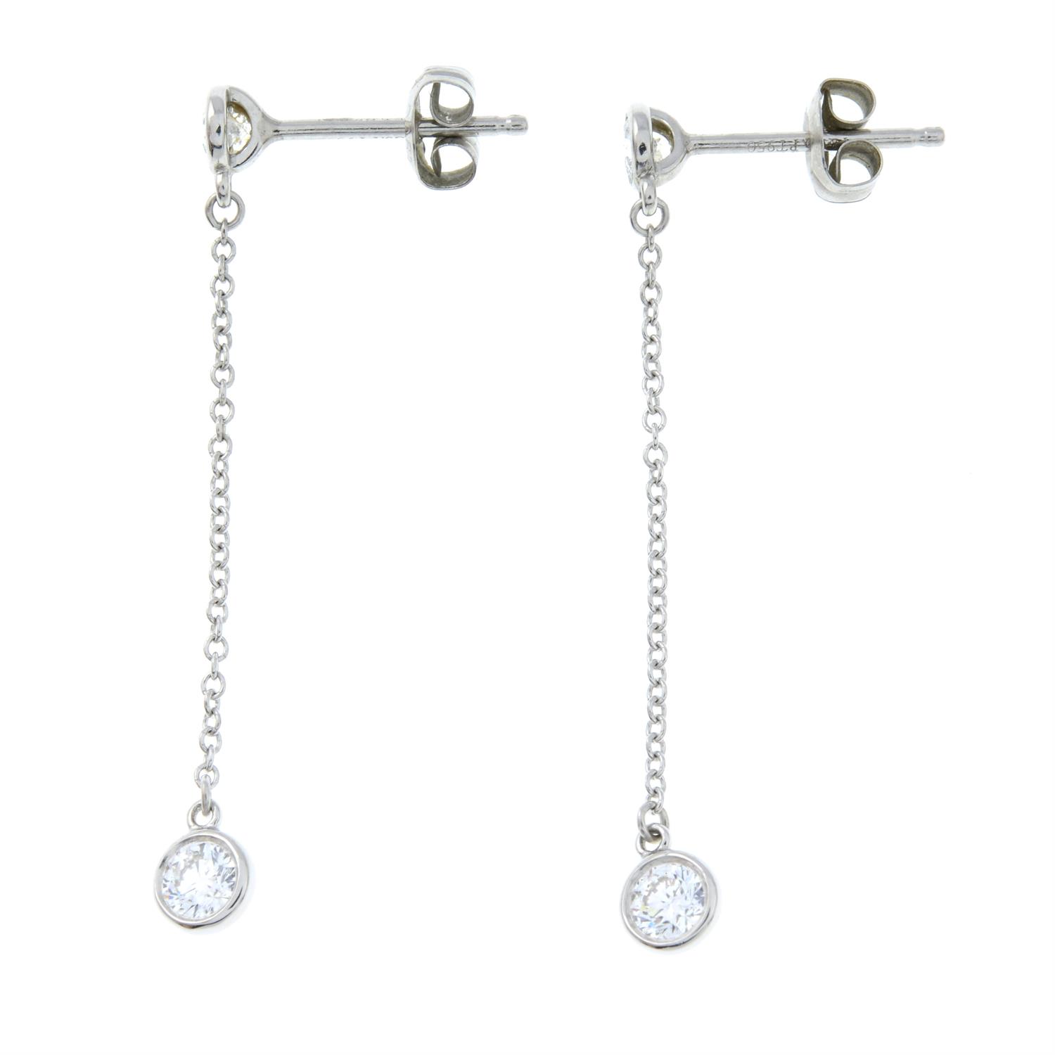 A pair of 'Diamonds by the Yard' drop earrings, by Elsa Peretti, for Tiffany & Co. - Image 4 of 4