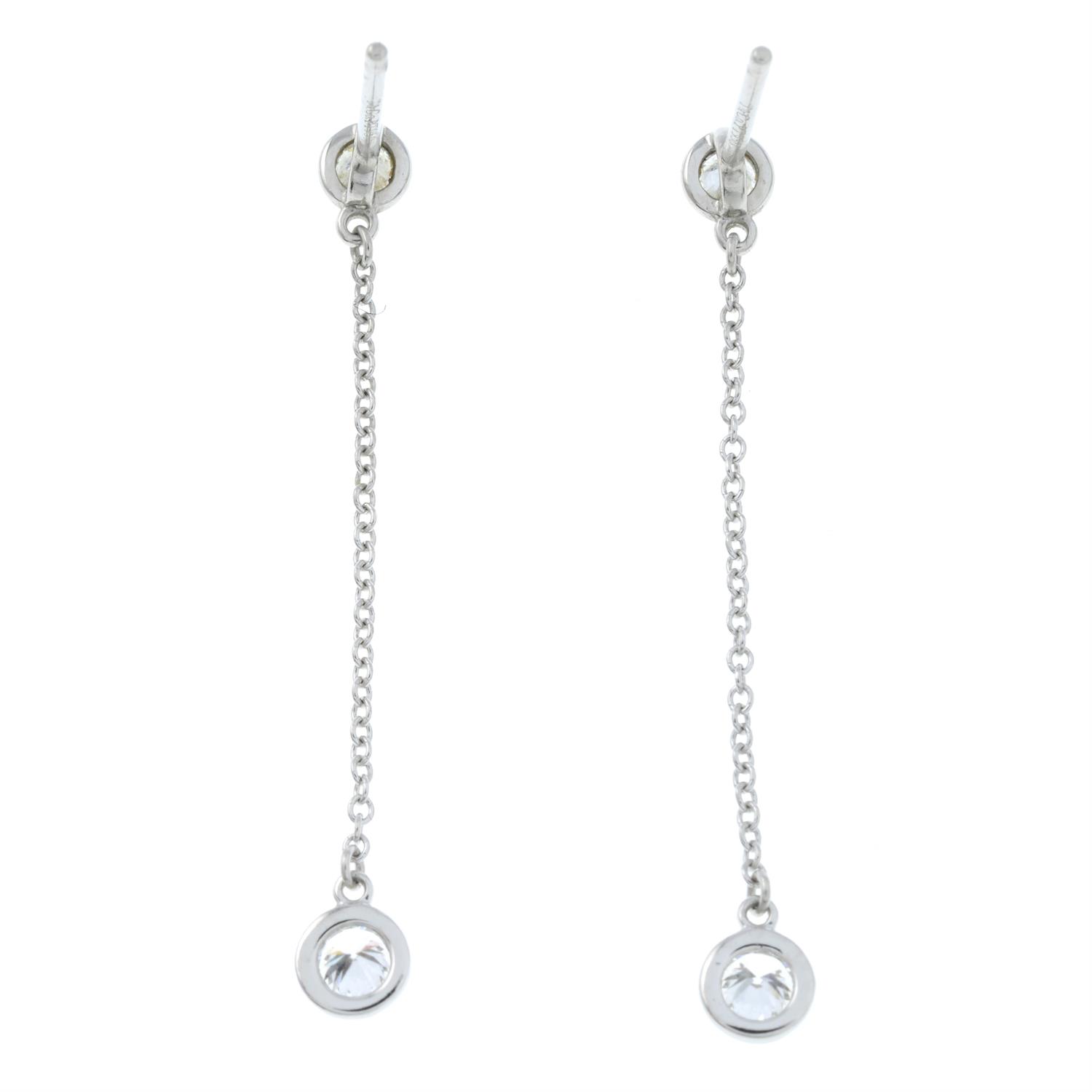 A pair of 'Diamonds by the Yard' drop earrings, by Elsa Peretti, for Tiffany & Co. - Image 3 of 4