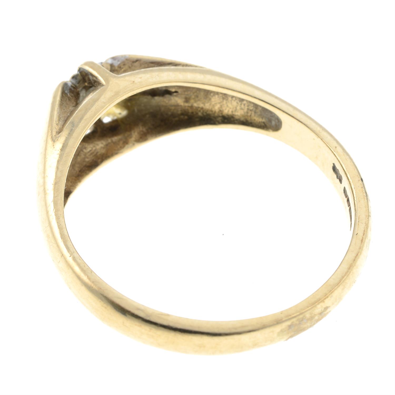 A 9ct gold brilliant-cut diamond single-stone ring. - Image 2 of 4