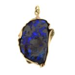 A boulder opal pendant.