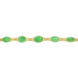 A jadeite bracelet.