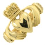 A Claddagh ring.