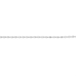 An 18ct gold brilliant-cut diamond line bracelet.