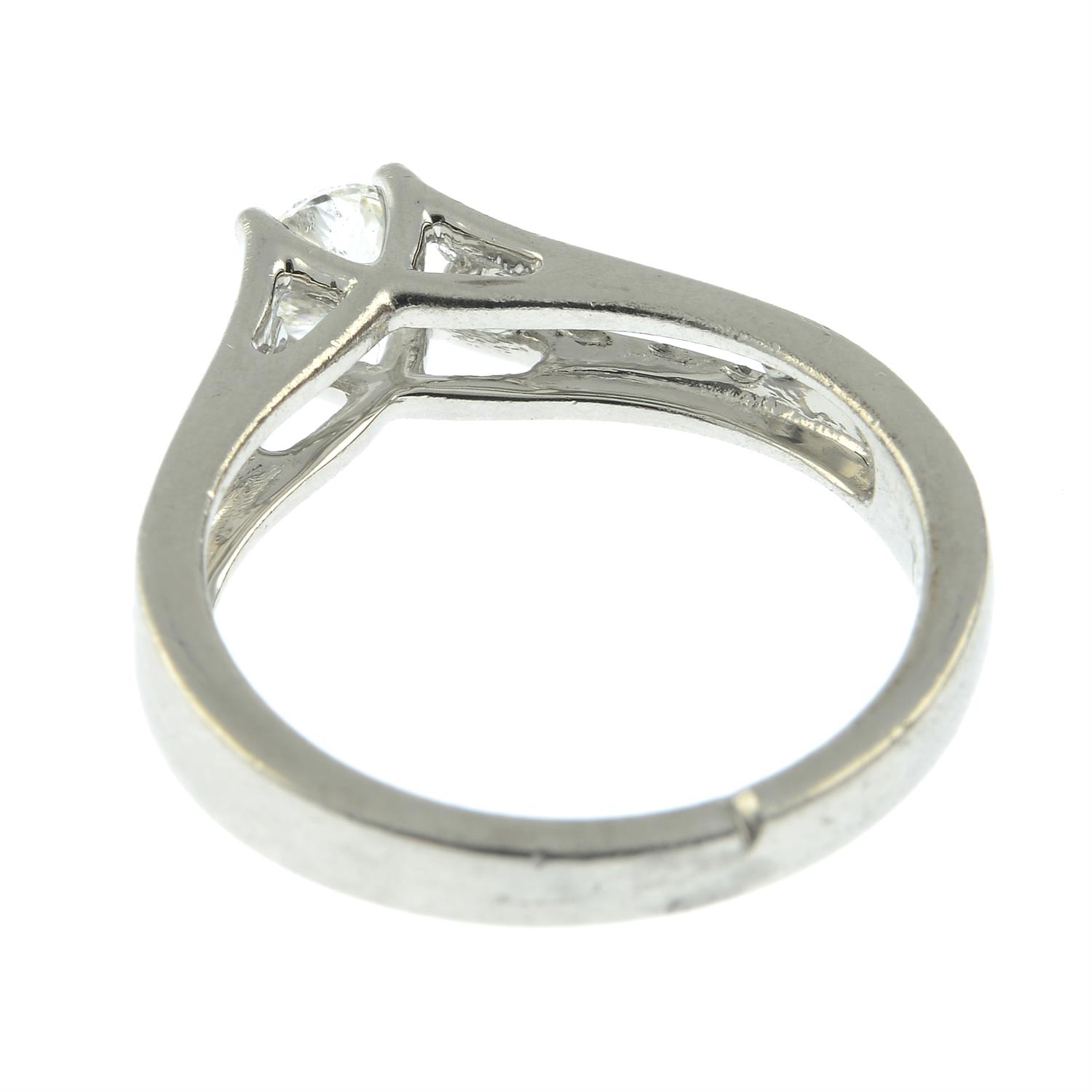 A platinum brilliant-cut diamond dress ring. - Image 2 of 2