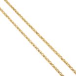 A 9ct gold fancy-link chain.