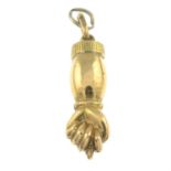 A late 19th century gold Figa pendant.