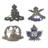 A selection of eleven early 20th century silver mostly regimental brooches.