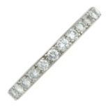 A brilliant-cut diamond full eternity ring.