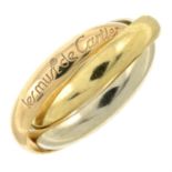 A 'Les Must de Cartier Trinity' ring, by Cartier.