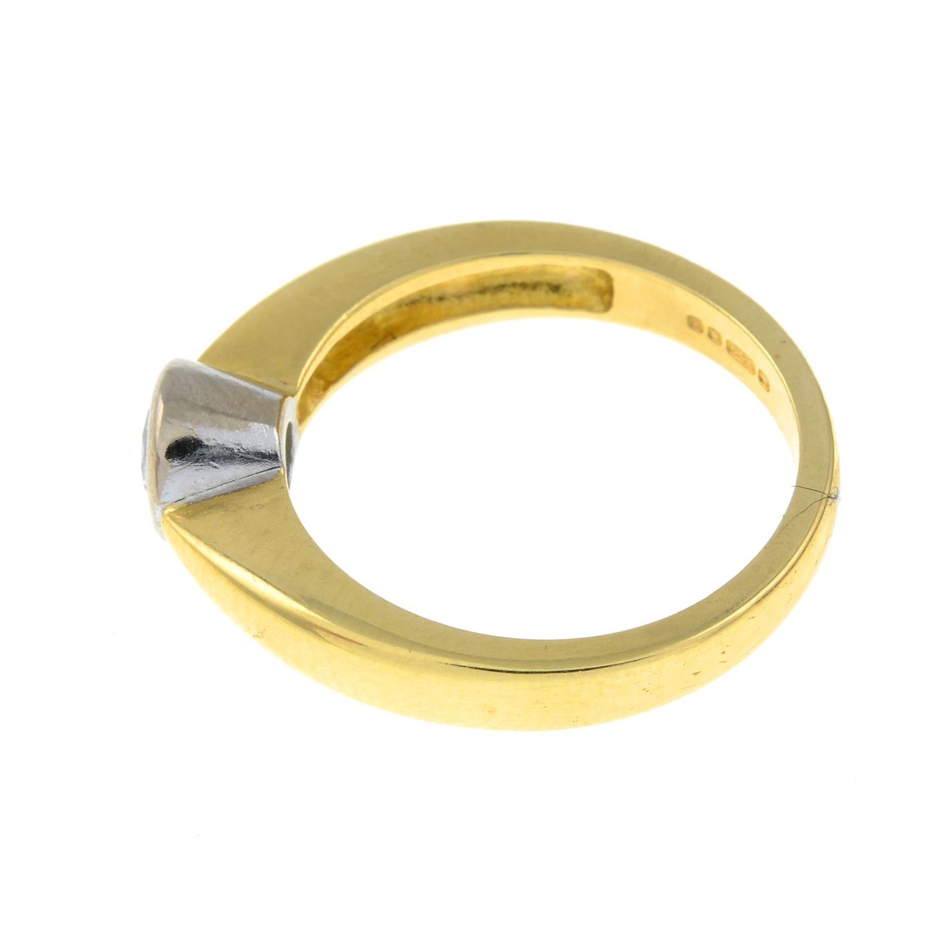 An 18ct gold brilliant-cut diamond single-stone ring. - Image 2 of 3