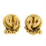 A pair of mid 20th century earrings.