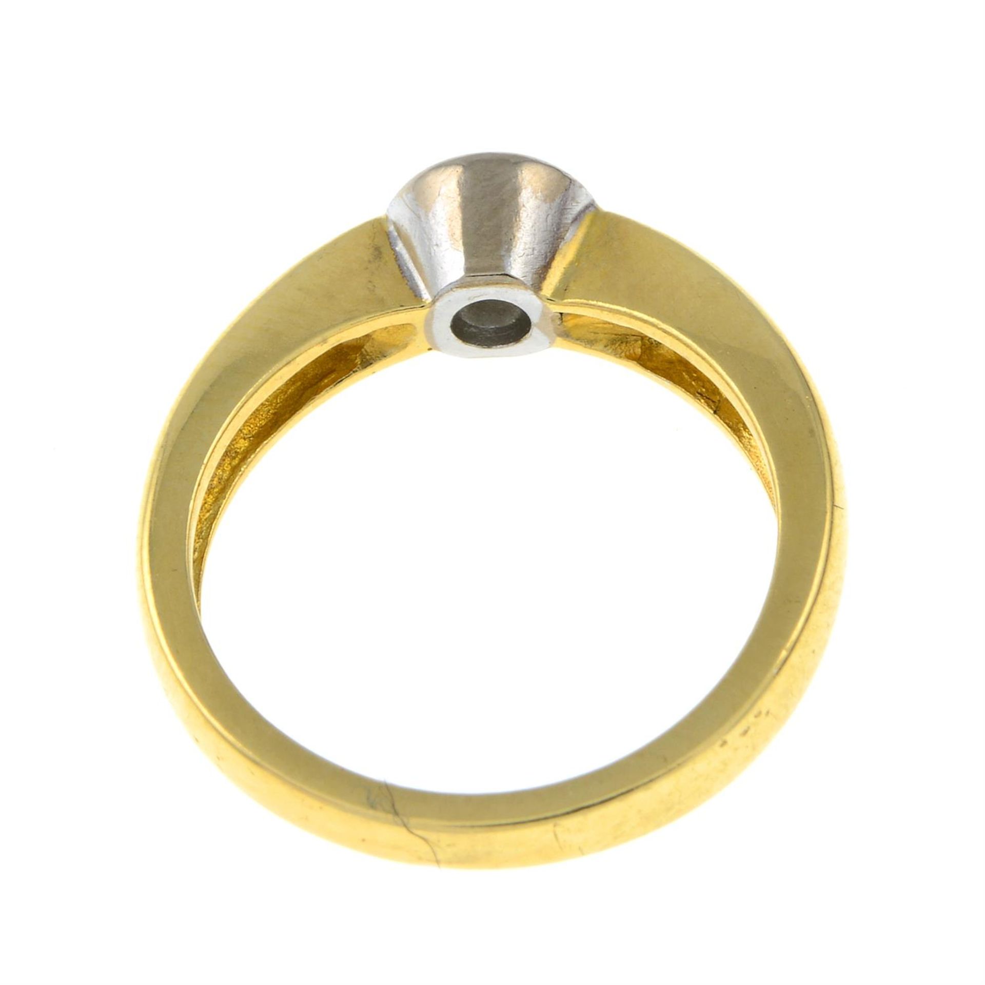 An 18ct gold brilliant-cut diamond single-stone ring. - Image 3 of 3