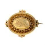 A late Victorian gold brooch.