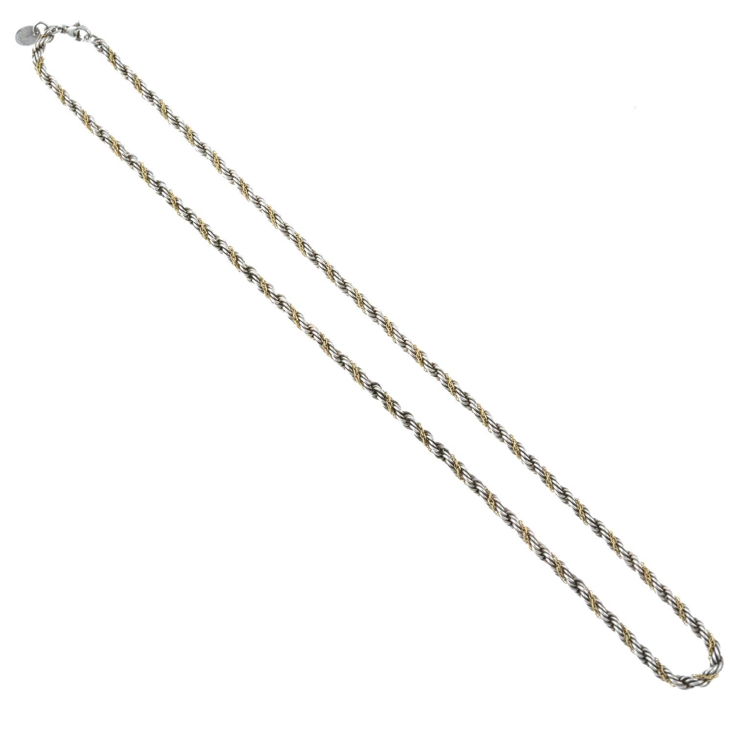 A silver twisted rope chain necklace, by Tiffany & Co. - Image 2 of 2