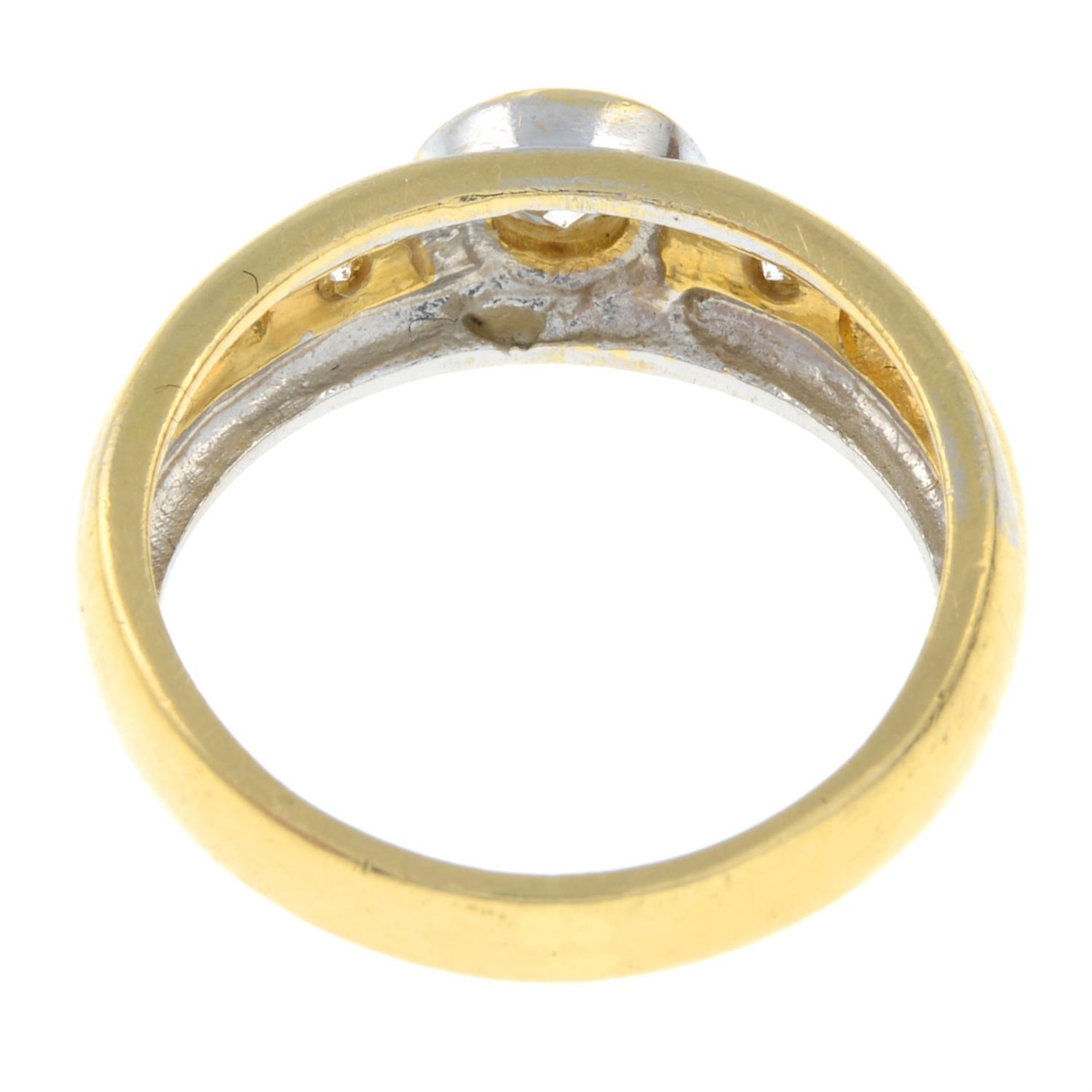 A brilliant-cut diamond band ring. - Image 3 of 3