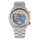 EDOX - a stainless steel Geoscope World Timer bracelet watch, 42mm.