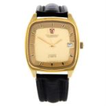 OMEGA - an 18ct yellow gold Constellation Electronic f300Hz wrist watch, 35.5 x 42mm