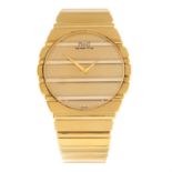 PIAGET - an 18ct yellow gold Polo bracelet watch, 34mm.