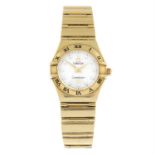 OMEGA - an 18ct yellow gold Constellation bracelet watch, 22mm.