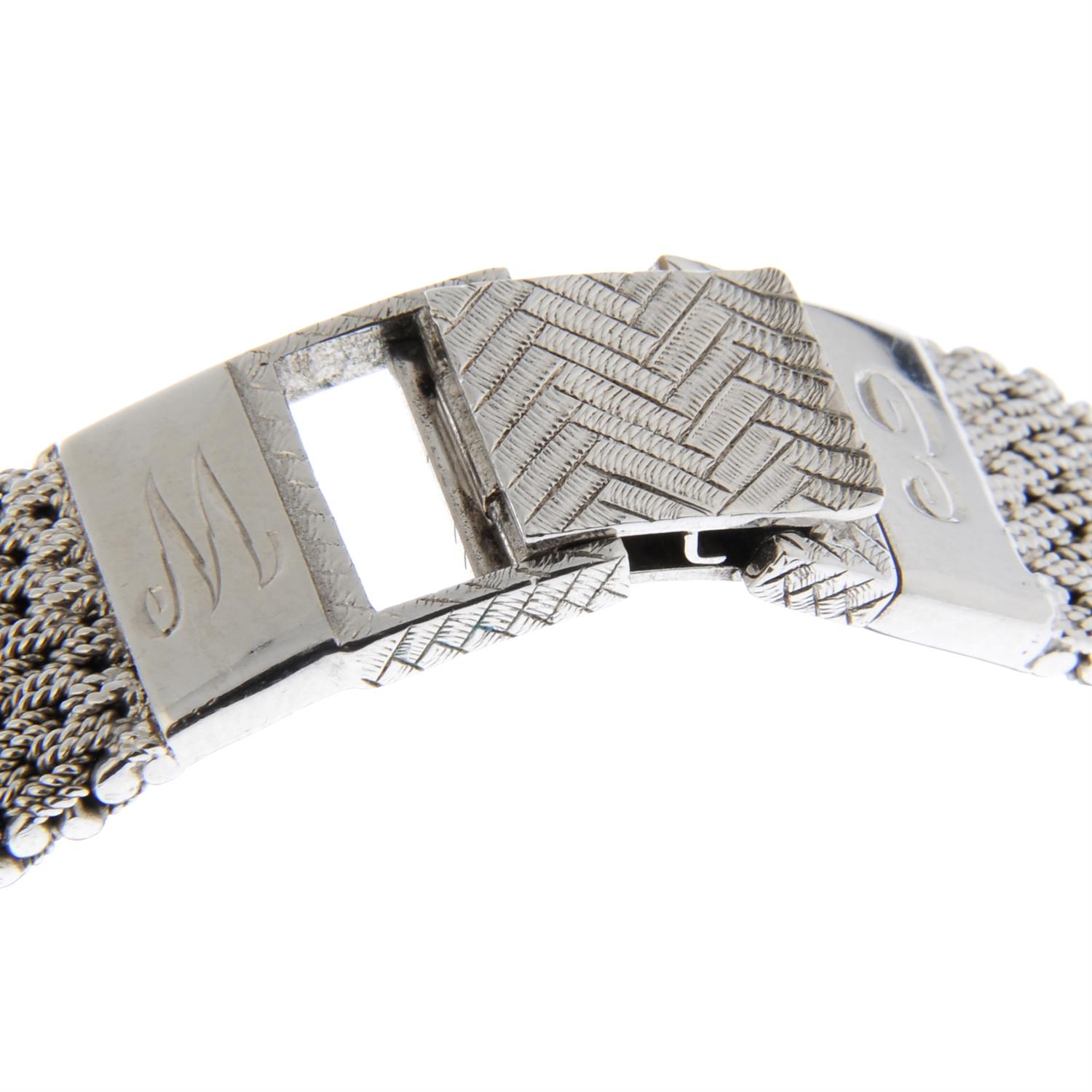 BUECHE GIROD - a 9ct white gold diamond set bracelet watch, 24mm. - Image 3 of 5