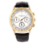 VACHERON CONSTANTIN - an 18ct yellow gold chronograph wrist watch, 35mm.