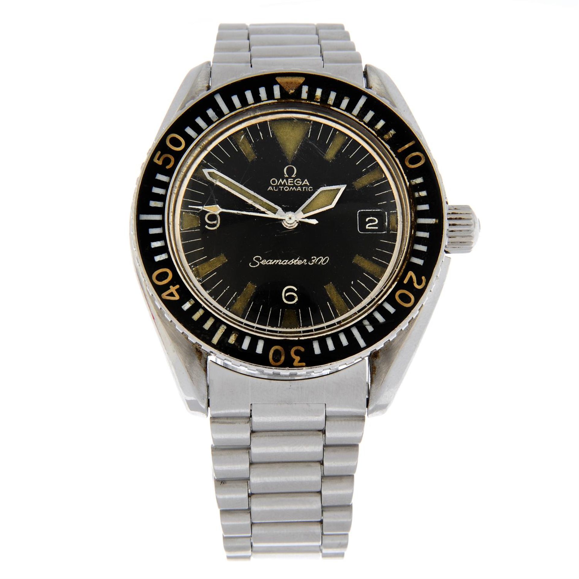 OMEGA - a stainless steel Seamaster 300 'Big Triangle' bracelet watch, 41mm.