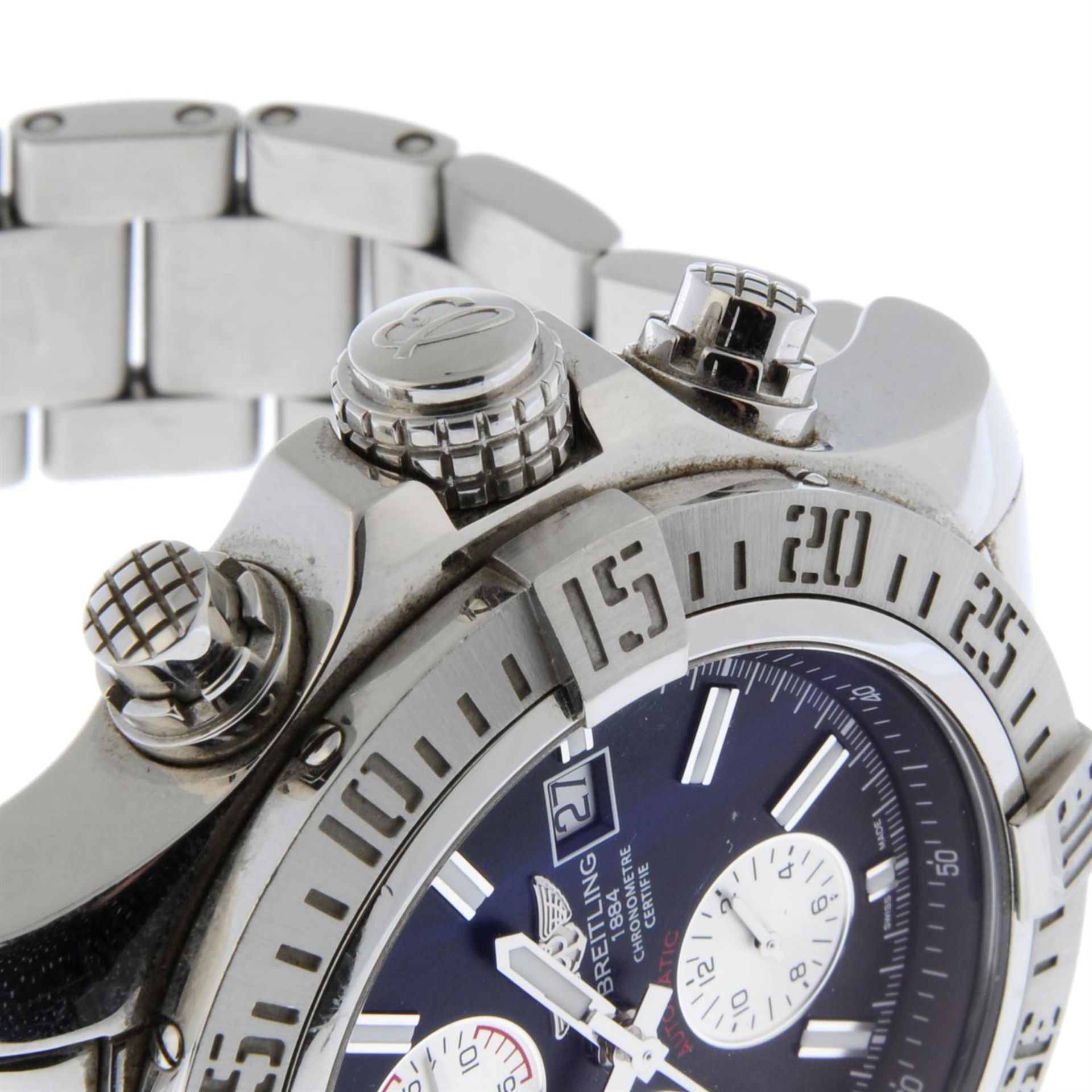 BREITLING - a stainless steel Super Avenger chronograph bracelet watch, 48mm. - Image 4 of 5